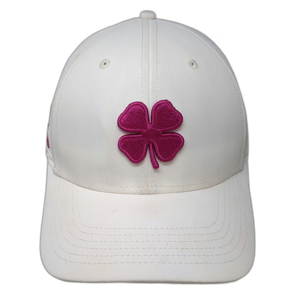 Black Clover Snapback White One Size Purple Topgolf Logo Live Lucky Hat Golf